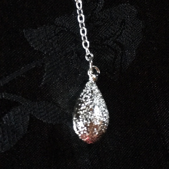 New! Silver Drop Necklace - Picture 3 of 6